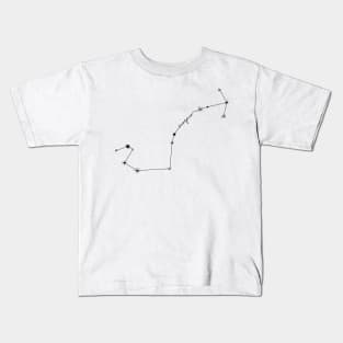 Scorpio Constellation Zodiac Sticker Kids T-Shirt